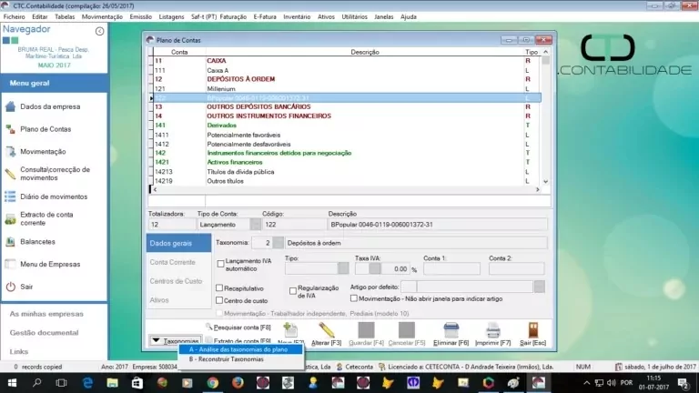 Dashboard do CTC.Software